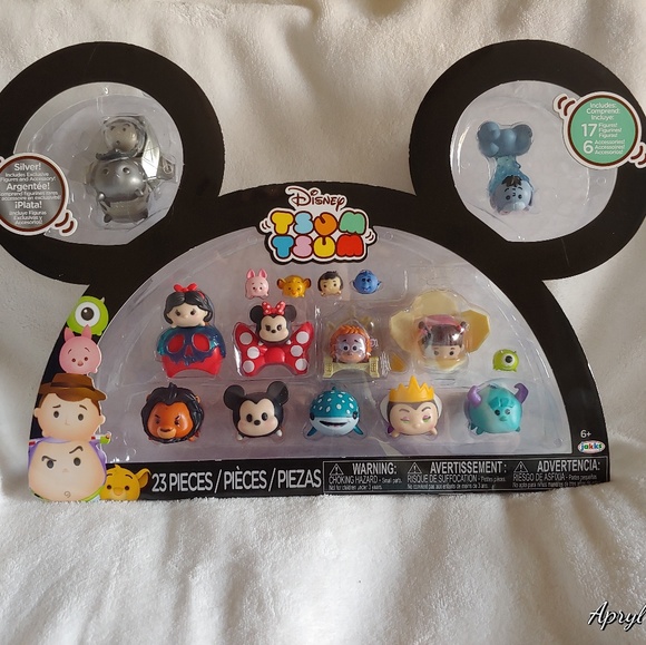 Disney Other - 🏷23 Piece Disney Tsum Tsum Figure Set NIB Silver
